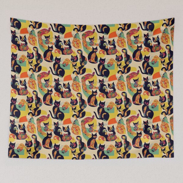 Item preview, Avant-garde cubism cats designed and sold by YeKnot.