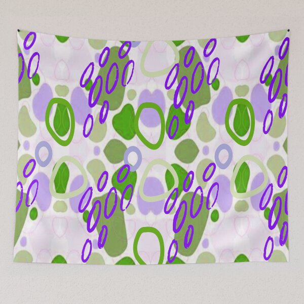 Item preview, Circle Abstraction Psychedelic Graphic Design 5, Abstraction, bold colorful abstract playful design inspired by nature designed and sold by Adri Barnard.