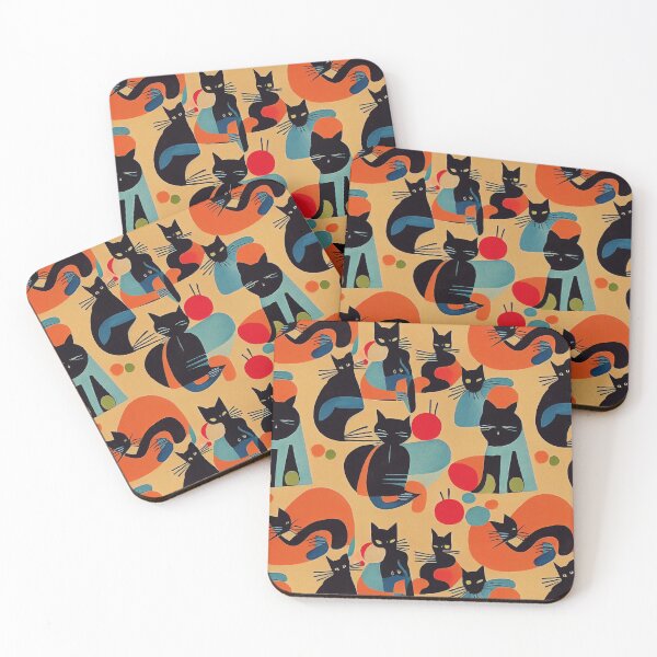 Aperçu de l'œuvre Palette de chats cubisme d'avant-garde créée et vendue par YeKnot.