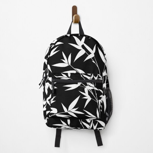 Item preview, Stylish Floral Black and White Pattern with Bamboo Leaves designed and sold by SoccaTamam.