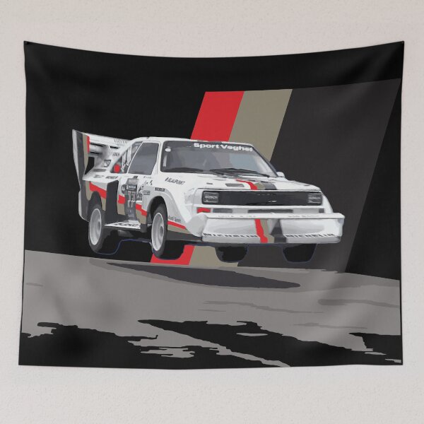 Item preview, pikes peak race hill climb Sport S1 E2 Group B Rally Car Stig Blomqvist, Mikkola and Walter Röhrl designed and sold by cowtownCOWBOY.