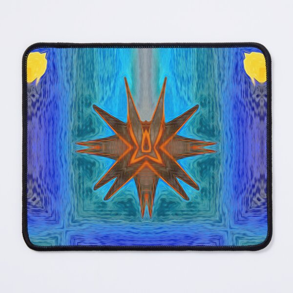Item preview, *LUMINOUS CONCERTO FOR A NINE-POINTED STAR, IN OCEAN MOON - BAHA'I SIGN - UNITY IN DIVERSITY - BAHA'I WORLD PEACE - UNIVERSAL LOVE - WORLD CITIZEN* designed and sold by Ralek.