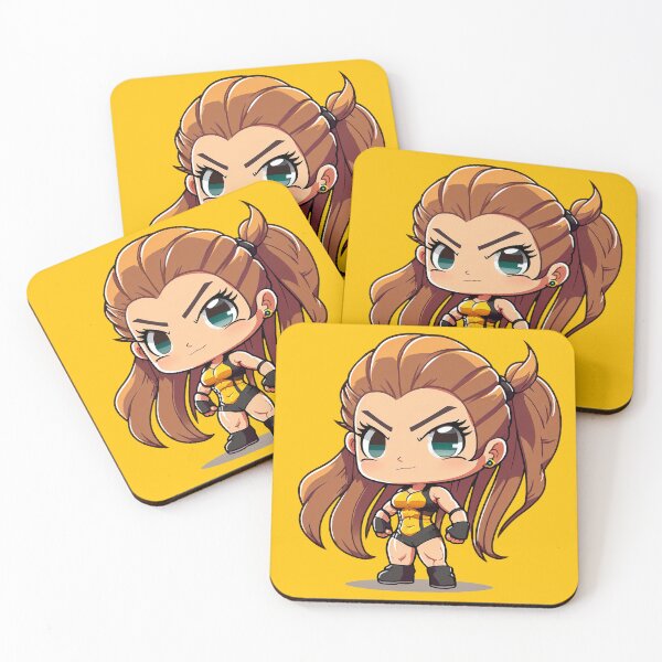 Item preview, Strong muscular chibi fitness girl designed and sold by Jarmo Piironen.
