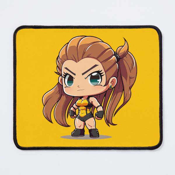 Item preview, Strong muscular chibi fitness girl designed and sold by Jarmo Piironen.