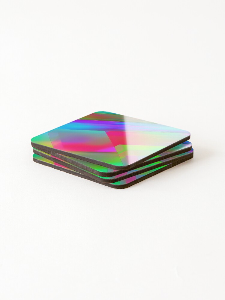 Thumbnail 4 of 5, Coasters (Set of 4), Abstract Colorful Background designed and sold by Inimma.