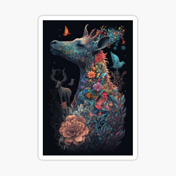 Item preview, Psychedelic Animals World 07 designed and sold by inoculum-art.