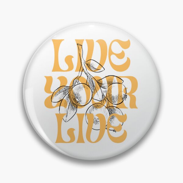 Item preview, Live your Life Fruit Typography designed and sold by Kyber-Arts.