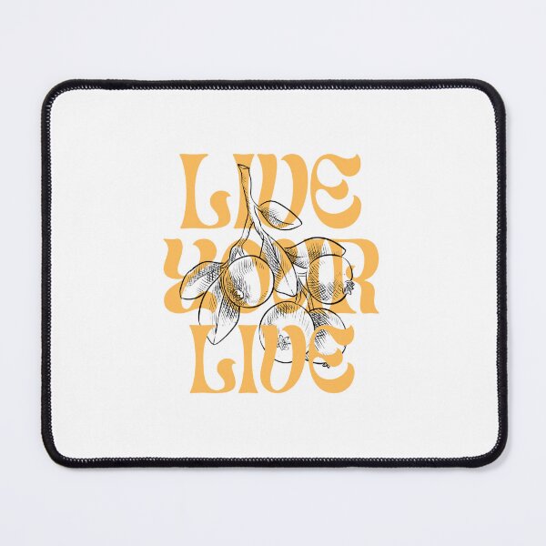 Item preview, Live your Life Fruit Typography designed and sold by Kyber-Arts.