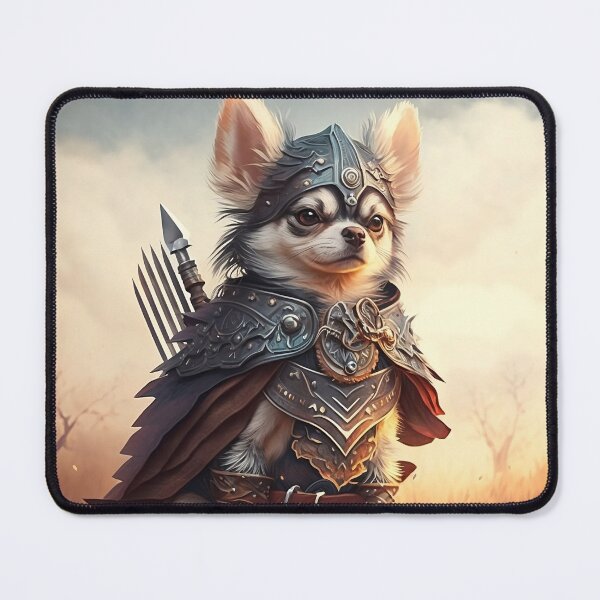 Item preview, Chihuahua Charge - Barbarian Dog Class Dungeons and Dragons (D&D) designed and sold by PandaCreates.