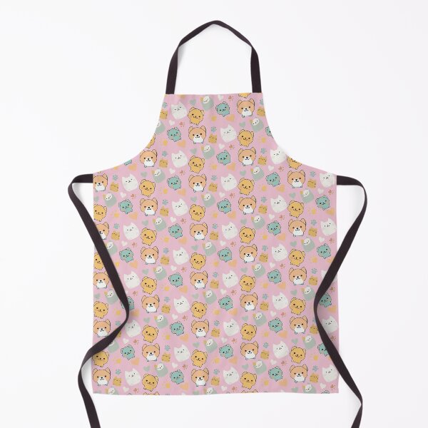 Item preview, Pattern: dog, cat, heart and animal paw - candy pink background designed and sold by Artxplor.