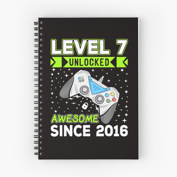 Item preview, Level 7 Unlocked Awesome 2016 Video Game 7th Birthday designed and sold by czl8723.