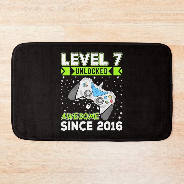 Item preview, Level 7 Unlocked Awesome 2016 Video Game 7th Birthday designed and sold by czl8723.