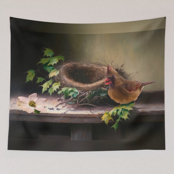Item preview, The Cardinal, the Nest and the Dogwood designed and sold by Kathy Weaver.
