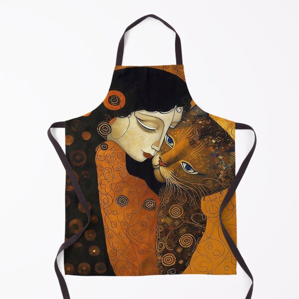 Item preview, Kiss Cat - The Kiss - Gustav Klimt remake - for cat lovers, for Klimt lovers designed and sold by EmeraldeaArt.
