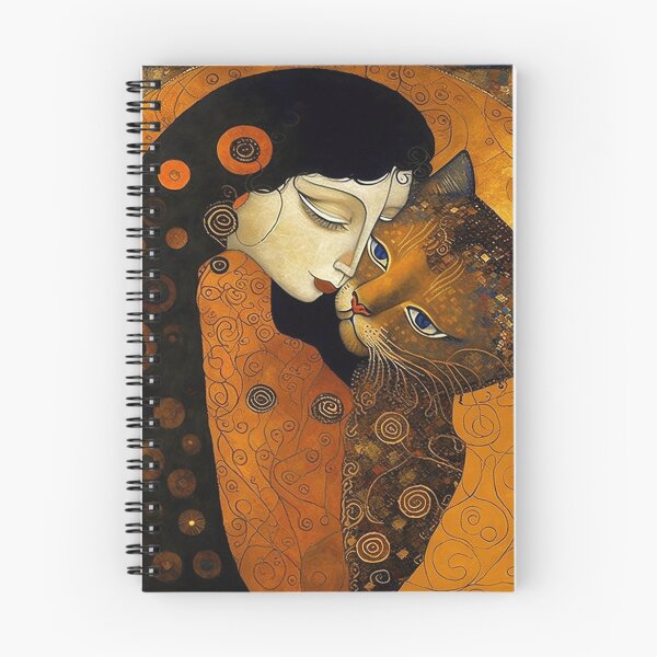 Item preview, Kiss Cat - The Kiss - Gustav Klimt remake - for cat lovers, for Klimt lovers designed and sold by EmeraldeaArt.
