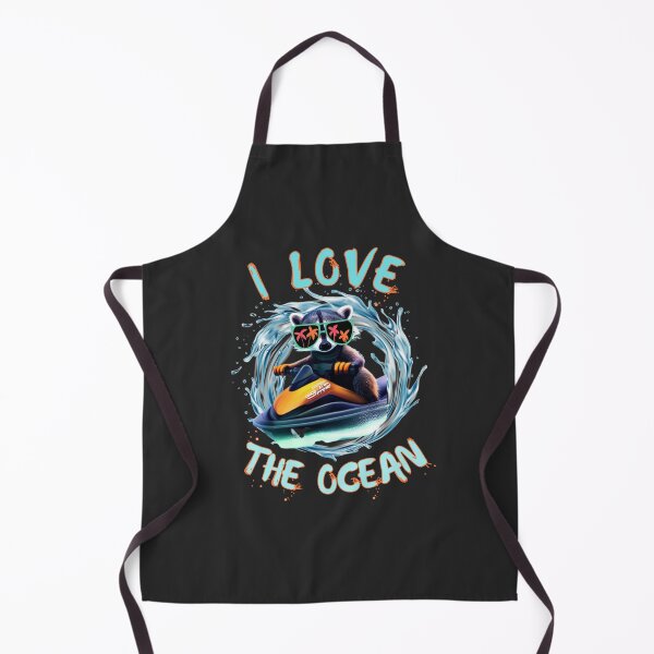 Item preview, a cool and cute raccoon riding a jetski designed and sold by Animal world designs.