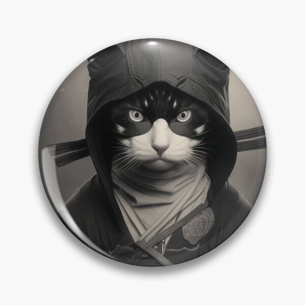 Item preview, Ninja Cat 02 designed and sold by PetSmartsPrint.