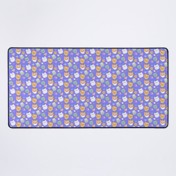 Item preview, Pattern: dog, cat, heart and animal paw - purple background designed and sold by Artxplor.