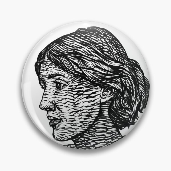Item preview, VIRGINIA WOOLF ink portrait .2 designed and sold by lautir.
