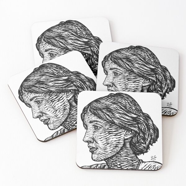 Item preview, VIRGINIA WOOLF ink portrait .2 designed and sold by lautir.