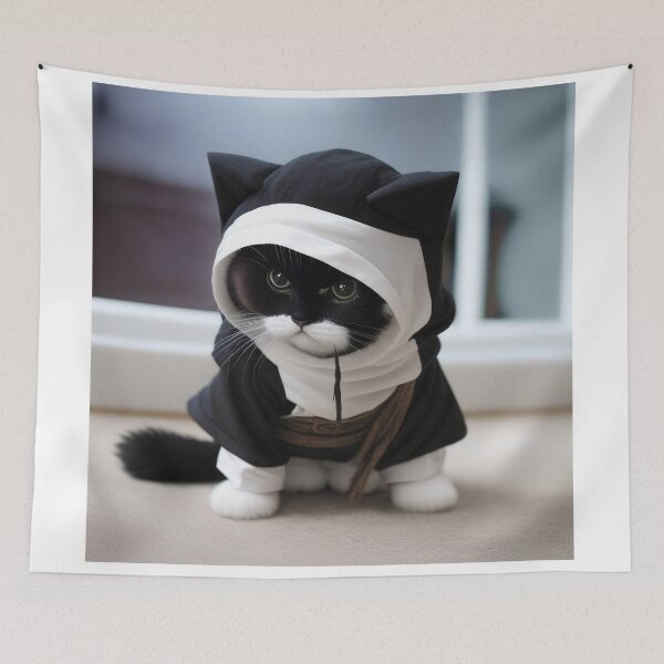 Item preview, Ninja Cat 03 designed and sold by PetSmartsPrint.