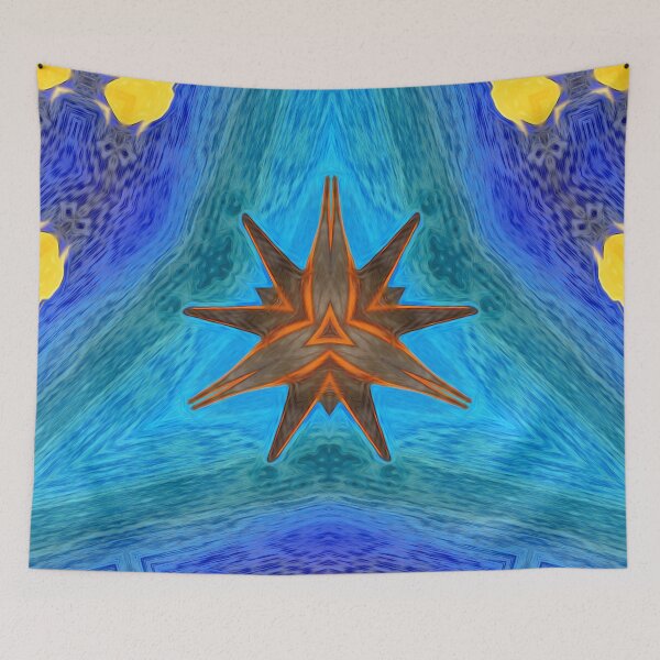 Item preview,  *LUMINOUS CONCERTO FOR A NINE-POINTED STAR, IN OCEAN MOON - BAHA'I SIGN - UNITY IN DIVERSITY - BAHA'I WORLD PEACE - UNIVERSAL LOVE - WORLD CITIZEN* designed and sold by Ralek.