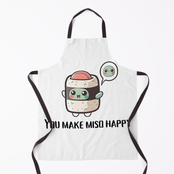 Item preview, Cute Miso Happy Kawaii sushi roll designed and sold by Blvckstudios.