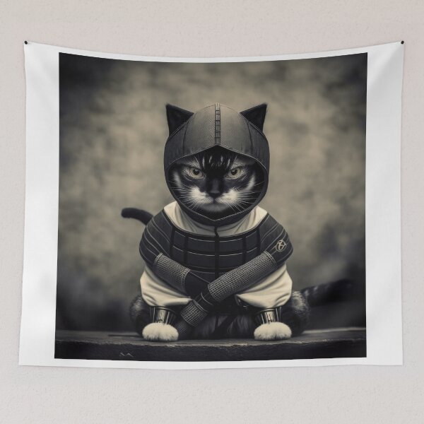 Item preview, Ninja Cat 07 designed and sold by PetSmartsPrint.