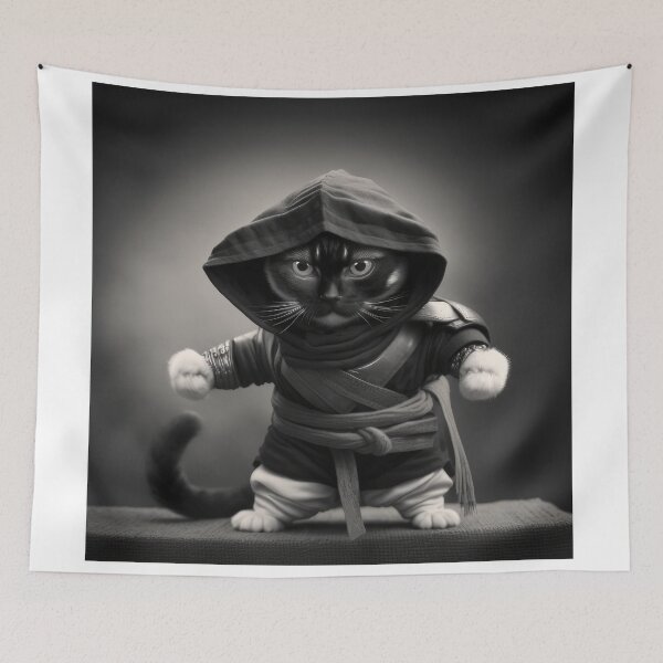 Item preview, Ninja Cat 09 designed and sold by PetSmartsPrint.