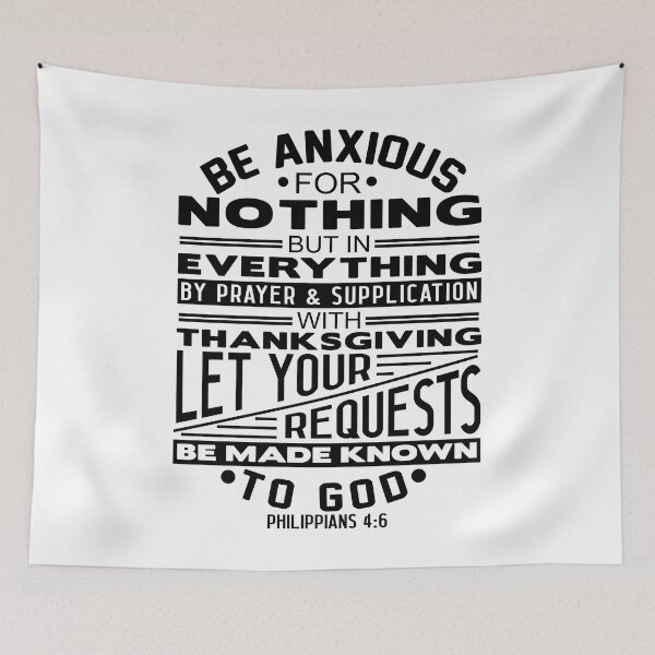Item preview, Be Anxious For Nothing Philippians 4:6 designed and sold by plushism.