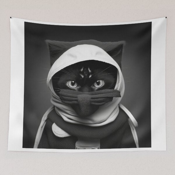 Item preview, Ninja Cat 12 designed and sold by PetSmartsPrint.