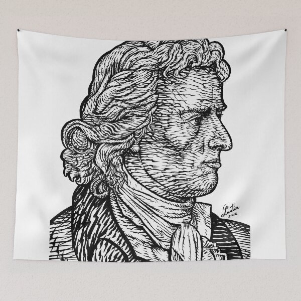 Item preview, FRIEDRICH SCHILLER ink portrait .2 designed and sold by lautir.