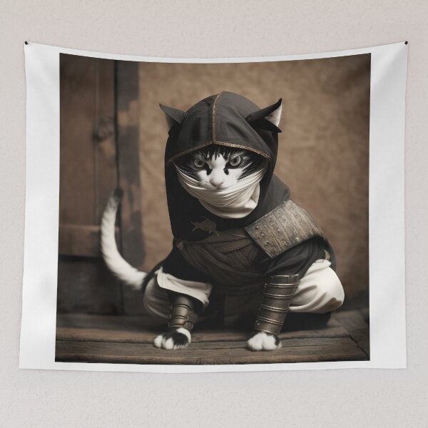 Item preview, Ninja Cat 14 designed and sold by PetSmartsPrint.