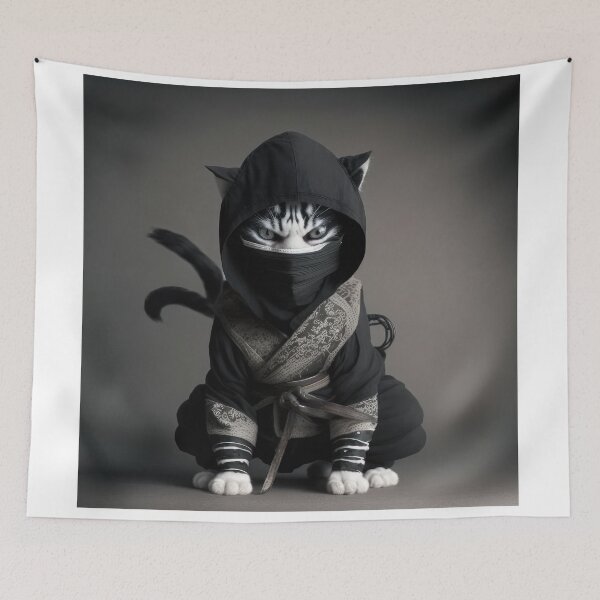 Item preview, Ninja Cat 15 designed and sold by PetSmartsPrint.
