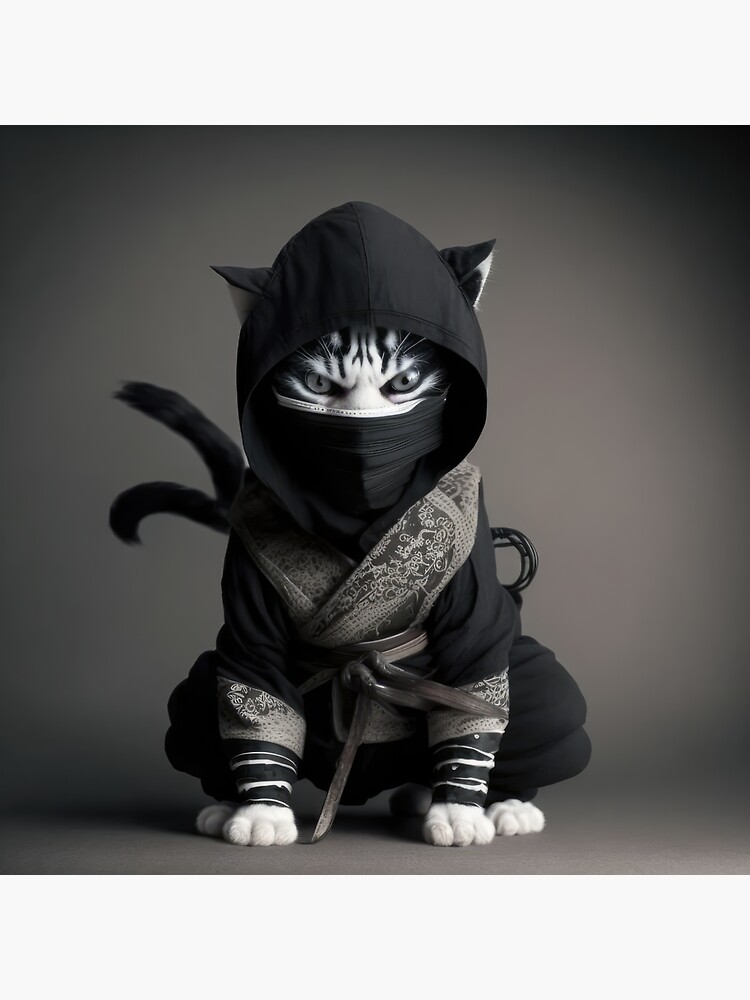 Ninja Cat Cute Black Cat NFT #6 - Crypto Ninjas Nft