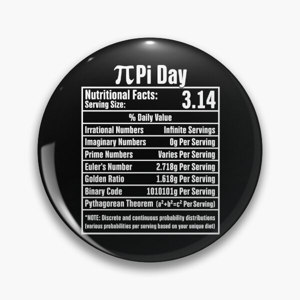 Item preview, Pi Day Nutritional Facts Funny Nutrition Math Geek designed and sold by GravitiTees.