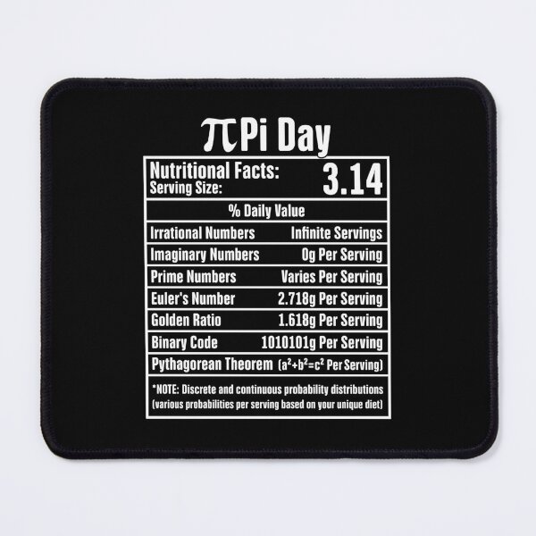 Item preview, Pi Day Nutritional Facts Funny Nutrition Math Geek designed and sold by GravitiTees.