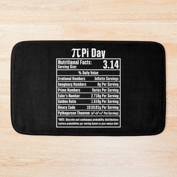 Item preview, Pi Day Nutritional Facts Funny Nutrition Math Geek designed and sold by GravitiTees.