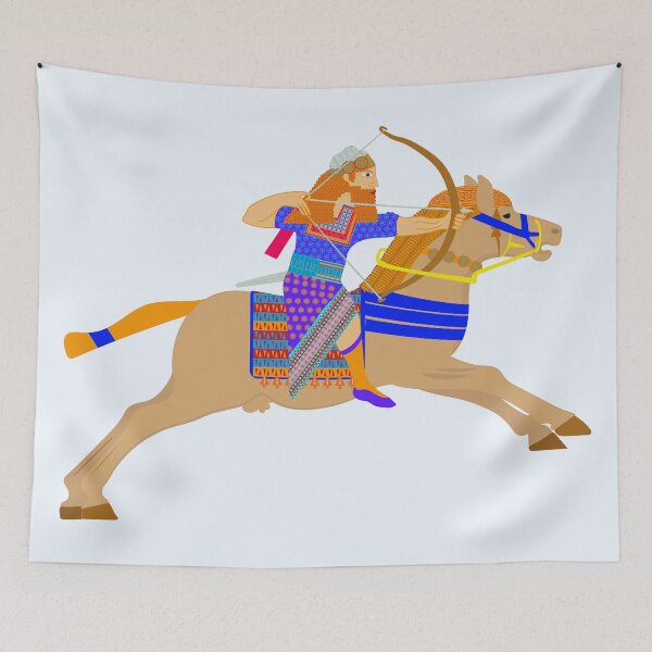 Item preview, Ancient Persian Knight Archer Warrior Riding Horse designed and sold by Anna Lemos.
