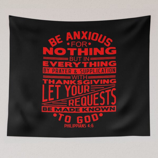 Item preview, Be Anxious For Nothing Philippians 4:6 designed and sold by plushism.