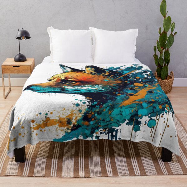 Item preview, Paint splatter fox - pop art designed and sold by Artxplor.