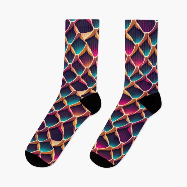 Item preview, Futuristic neon tessellation pattern designed and sold by YeKnot.