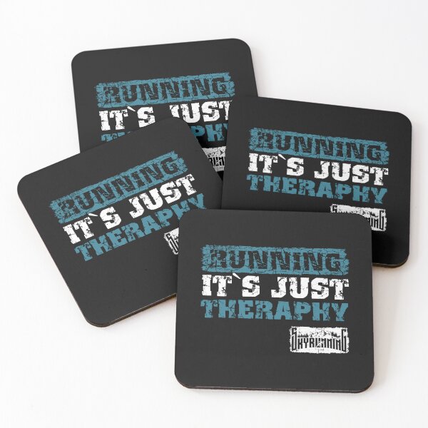 Item preview, Motivational Skyrunning Trail Running quote, Running it s just therapy designed and sold by HomeCoquette.