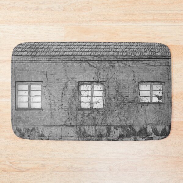 Item preview, Brick Building with Three Windows Monochrome designed and sold by Taina Sohlman.