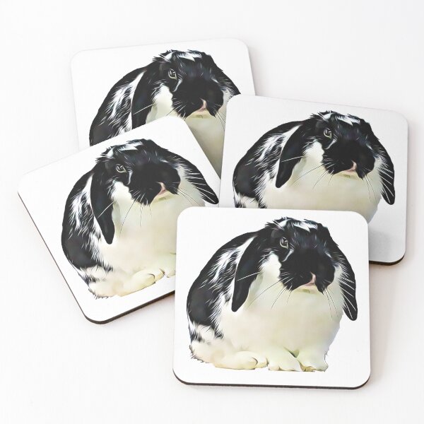 Item preview, Black and white lop rabbit designed and sold by Artxplor.