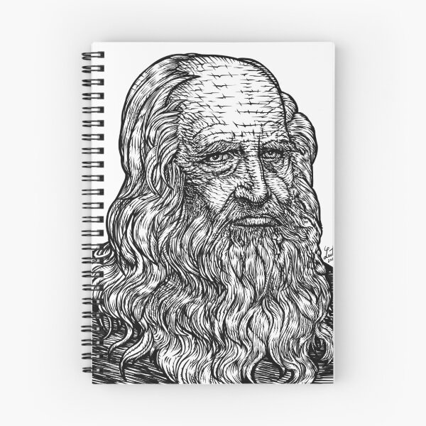 Item preview, LEONARDO DA VINCI ink portrait .2 designed and sold by lautir.
