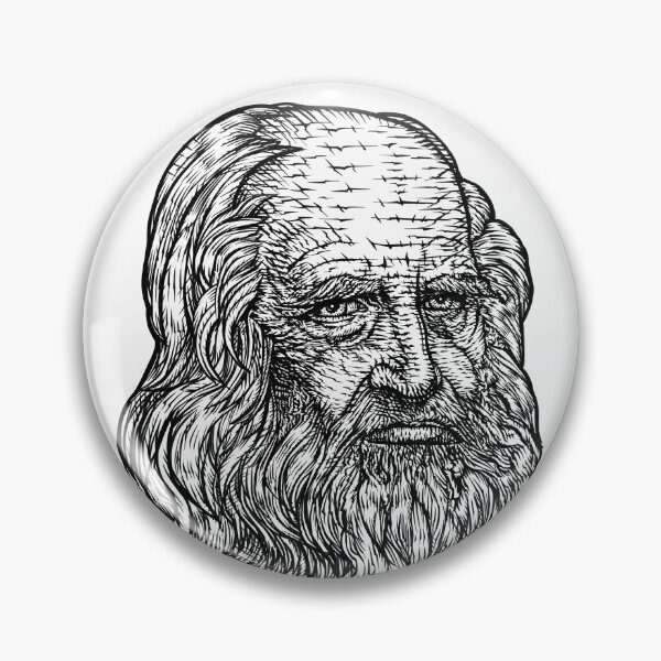 Item preview, LEONARDO DA VINCI ink portrait .2 designed and sold by lautir.