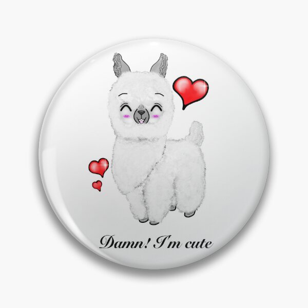 Item preview, Damn! that's a cute llama  designed and sold by GeekyIvyDesigns.
