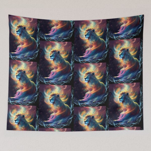Item preview, Cosmic Lion, fantasy art designed and sold by LoneAngel.