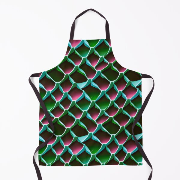 Item preview, Futuristic neon mermaid tessellation pattern designed and sold by YeKnot.